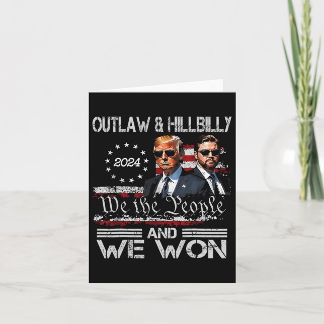 Trump Vance We Won Win Inauguration Day 2025 47th  Card (Front)