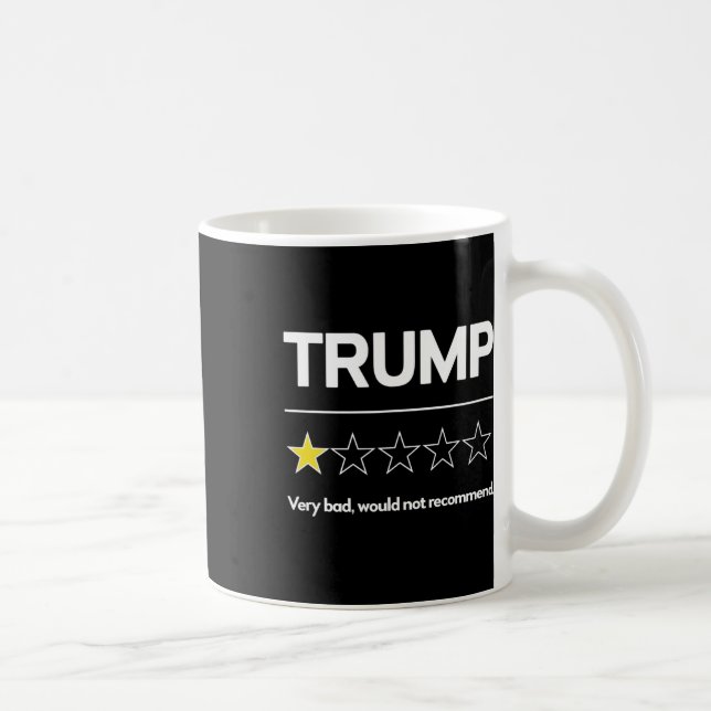 Trump Very D Would Not Recommend Election Funny An Coffee Mug (Right)