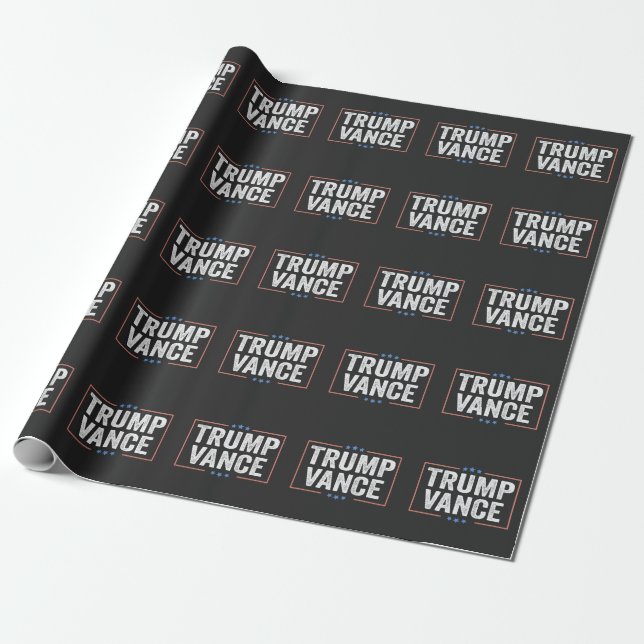 Trump Vice President Vance President Election USA Wrapping Paper (Unrolled)