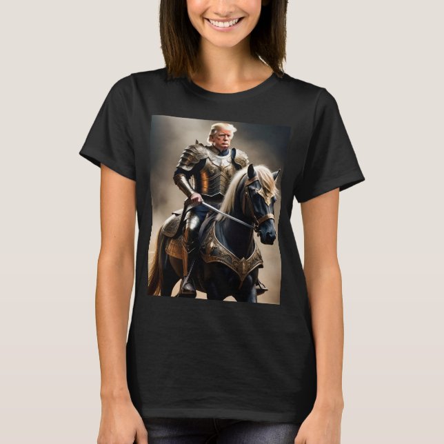 Trump Victory Tee Dramatic Horseback Presidential (Front)