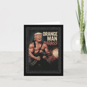 Trump Vintage 80s Action Hero – Funny Novelty Shir Card