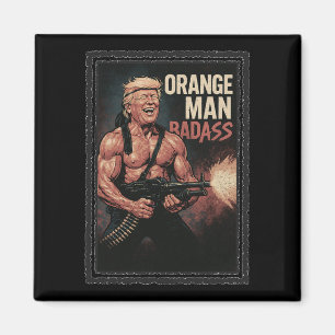 Trump Vintage 80s Action Hero – Funny Novelty Shir Magnet