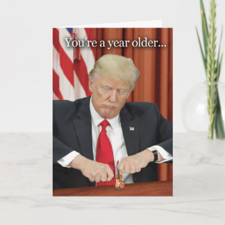 Trump Violin Birthday Humour Card
