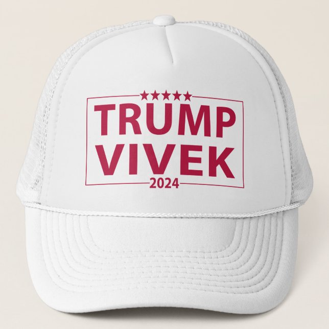 Trump Vivek 2024 Election Trucker Hat (Front)