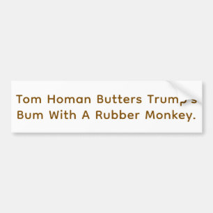 Trump Voter ID Tattoos Hankamer Artjunkhaus Comic Bumper Sticker