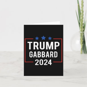 Trump Vp Gabbard 2024 Election Card