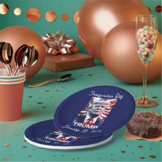 Trump Watch Party Customisable Patriotic Design Paper Plate