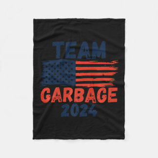 Trump We Did It Team Garbage Trump Won Again Elect Fleece Blanket