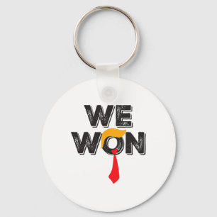 Trump We Won Trump 47th President Winning Election Key Ring