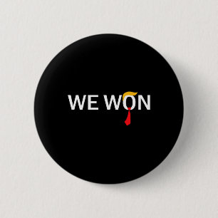 Trump We Won Wins Inauguration 47 Us President 202 6 Cm Round Badge