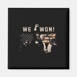 Trump We Won Wins Inauguration 47 Us President 202 Magnet