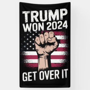 Trump We Won Wins Inauguration 47 US President Banner
