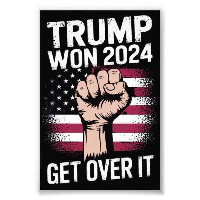 Trump We Won Wins Inauguration 47 US President  Photo Print (Front)