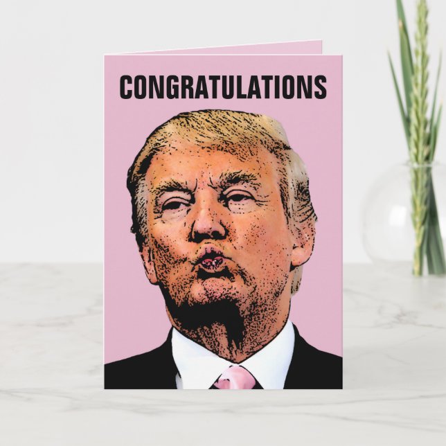 TRUMP WEDDING CONGRATUALTIONS CARD (Front)