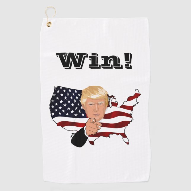 TRUMP Win! Golf Towel (Front)