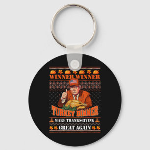 Trump Winner Funny Winner Turkey Dinner Thanksgivi Key Ring