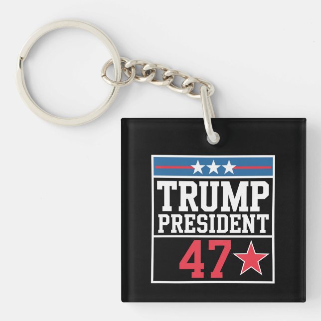 Trump Wins 2024 Election Trump Won 2024 Key Ring (Front)
