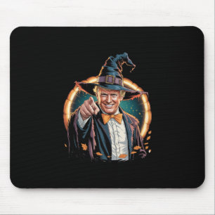 Trump Witch Parody Pointing Halloween Costume Mouse Pad