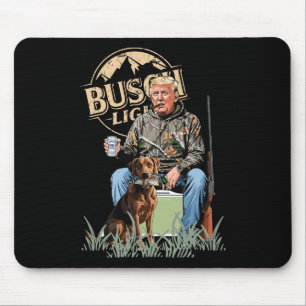 Trump With Dog Duck Waterfowl Hunting Camo Preside Mouse Pad