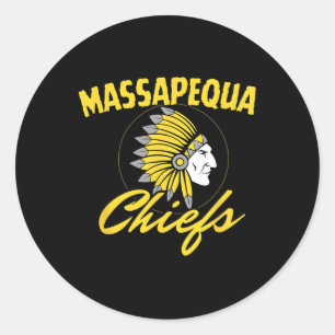 Trump With Mapequa Chiefs 2025 Classic Round Sticker