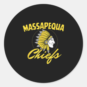 Trump With Mapequa Chiefs 2025 Classic Round Sticker