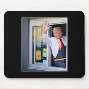 Trump With Mc Donald Trump Worker Vote For Trump  Mouse Pad