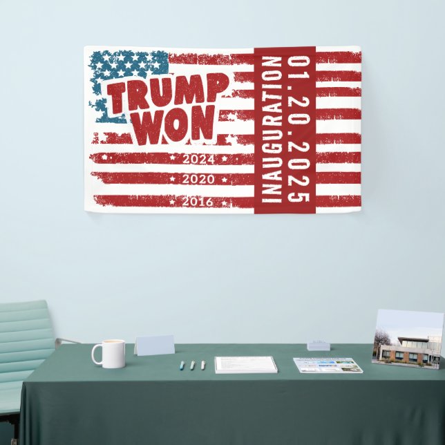 Trump Won 2024 Banner (Tradeshow)