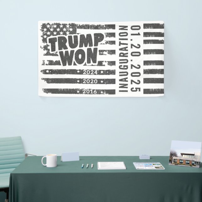 Trump Won 2024 Banner (Tradeshow)