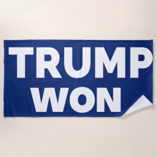 Trump Won 2024 Beach Towel