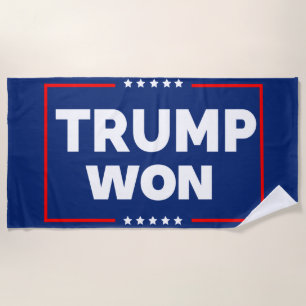 Trump Won 2024 Beach Towel
