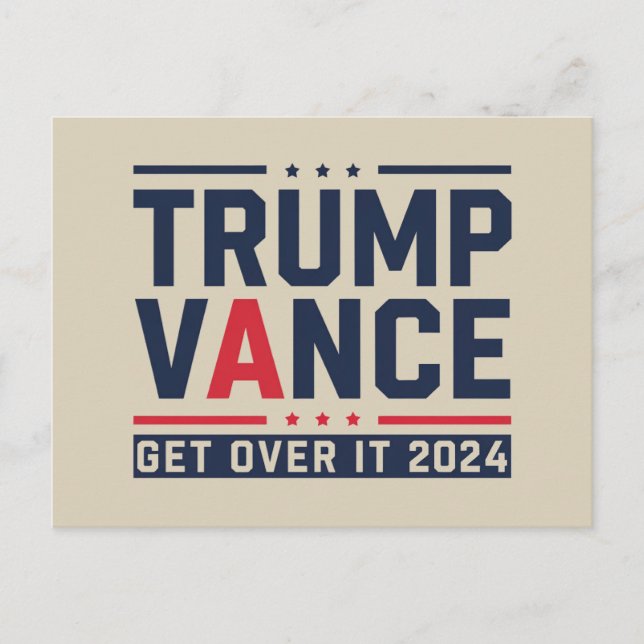 Trump Won 2024 Election President Trump Vance Postcard (Front)