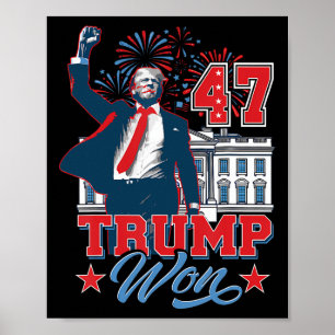 Trump Won 2024 Get Over It 47th Of White House Pre Poster