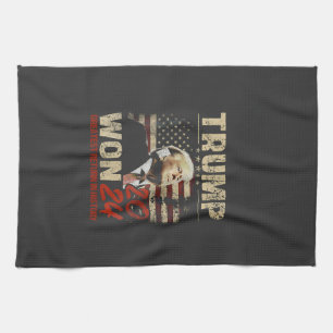Trump Won 2024 Greatest Return in the History Tea Towel
