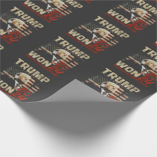 Trump Won 2024 Greatest Return in the History  Wrapping Paper