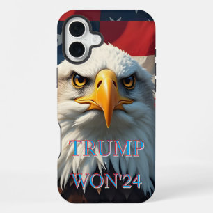 TRUMP WON 2024 iPhone 16 PLUS CASE