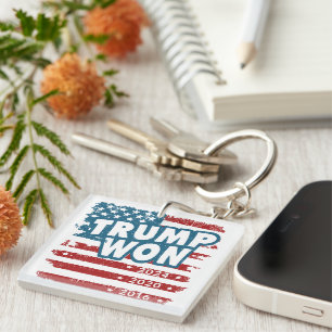 Trump Won 2024 Key Ring
