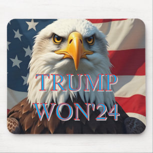 TRUMP WON 2024 MOUSE PAD