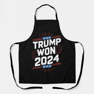 Trump Won 2024 President 47th Of White House Apron