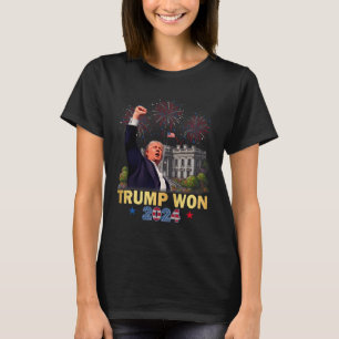 Trump Won 2024 President 47th Of White House Donal T-Shirt