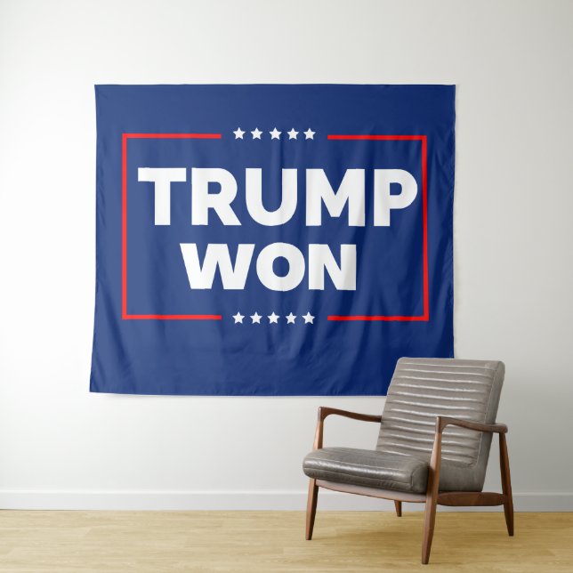 Trump Won 2024 Tapestry (In Situ (Horizontal))