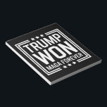 Trump won 47th US President Maga Election 2024 Notepad<br><div class="desc">Trump won 47th US President Won Election 2024</div>
