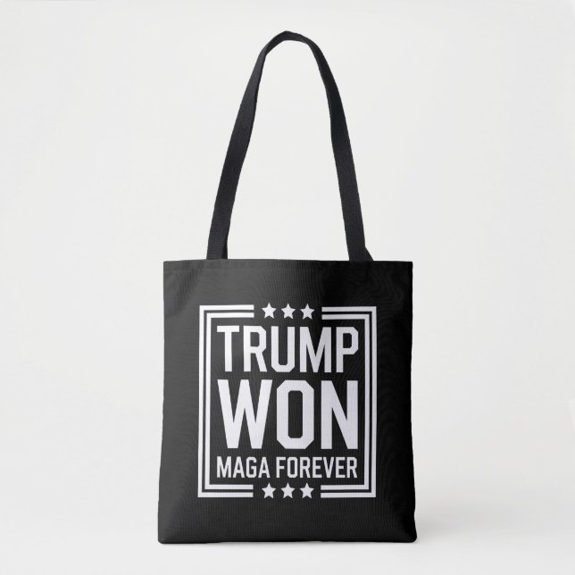 Trump won 47th US President Maga Election 2024 Tote Bag (Front)