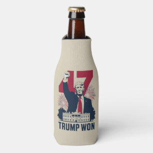 Trump Won Again 2024 Election President 47 th Bottle Cooler