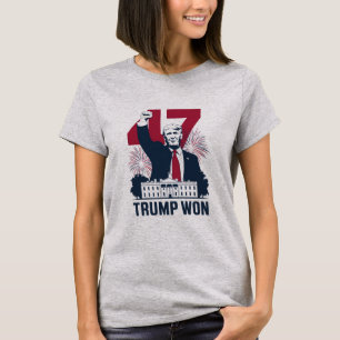 Trump Won Again 2024 Election President 47 th  T-Shirt