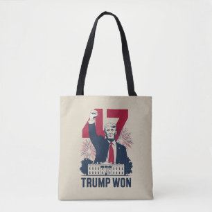Trump Won Again 2024 Election President 47 th Tote Bag