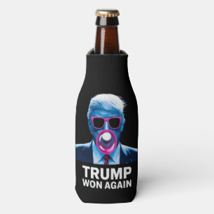 Trump Won Again 2024 Election Vote President 47th Bottle Cooler