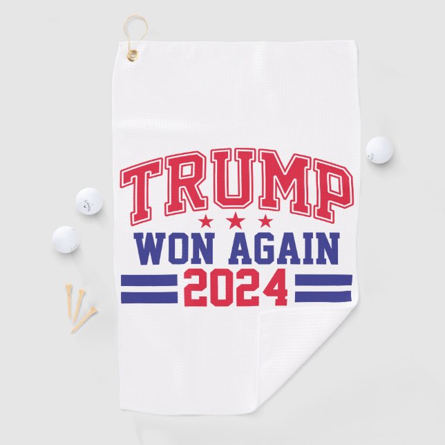 Trump Won Again 2024 Golf Towel (InSitu)