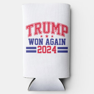 Trump Won Again 2024 Seltzer Can Cooler