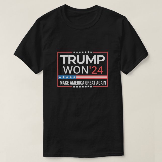 Trump Won Again 2024 T-Shirt (Design Front)