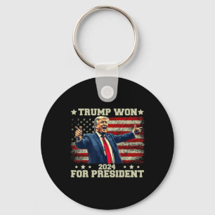 Trump Won Again 2025 Election President 47 Th Amer Key Ring